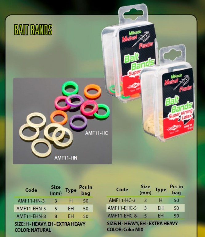 Gumky na pelety - COLOR MIX / 8mm (EXTRA HEAVY) - 50 ks