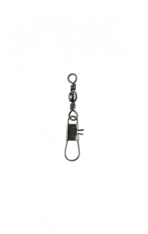 Obratlík - Barrel s karabinou typu Interlock - BN (černý nikl) vel.  14 nosnost 10 kg - 10 ks