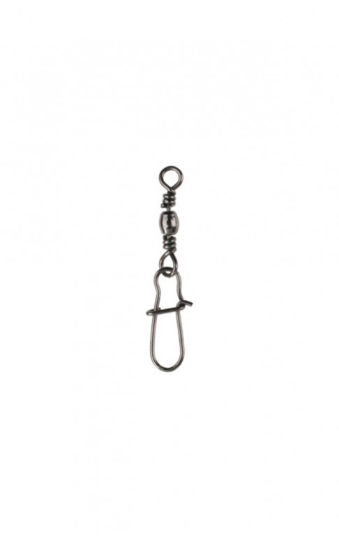 Obratlík BARREL s karabinou FASTLOCK - BN (černý nikl) vel. 22 nosnost 6 kg - 10 ks