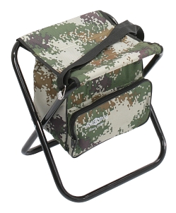 Stolička skládací s batohem (CAMOUFLAGE) (31x41x38 cm)