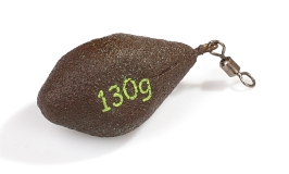 TRI-FLAT" Olověná zátěž krátká (D.GREEN) - 140 g - 10 ks