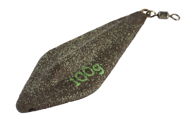 TRILOBIT-Olověná zátěž s obratlíkem (D.GREEN) - 40 g - 10 ks