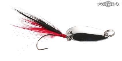 Třpytka - Mini - 2.4 cm - 2.5 g / Stříbrná s chvostem 1 ks