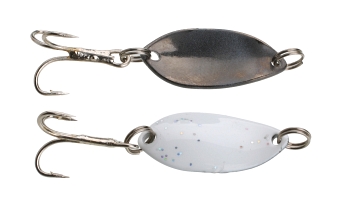 Třpytka - Mini 2.2 cm - 1.4 g bílá / černá 1 ks