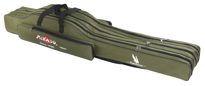 Obal na pruty 3 komorový 140 cm / GREEN