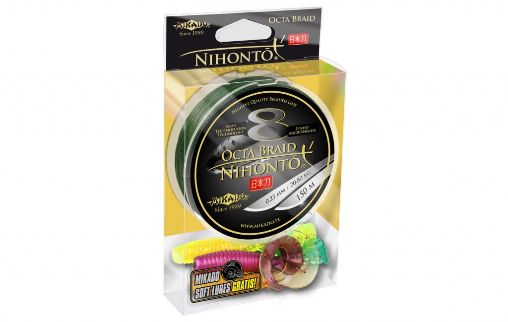 Pletená šňůra - NIHONTO OCTA BRAID  010  150M Zelená Nosnost : 7.75 kg