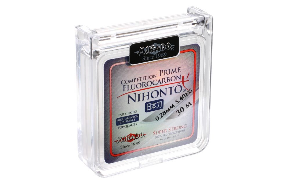 Vlasec - NIHONTO  FLUOROCARBON  PRIME 10M ( extra silný )  0.28 mm  Nosnost : 5.40 kg