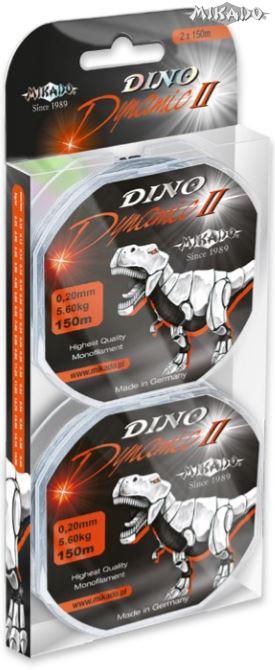 Vlasec - DINO DYNAMIC II  020  Nosnost : 5.60 kg Barva : Šedá (Grey)  150 M  2 cívky (propojené)