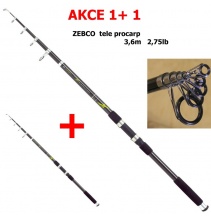 AKCE 1+1 ZEBCO  X 3,6m 2,75lbs