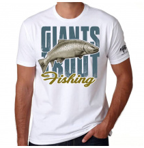 Giants fishing Tričko pánské bílé - Pstruh