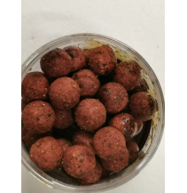 Chytací boilies RAPTOR 0,25kg 20mm Jahoda/chilli