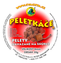 Peletkáče 8mm pelety - navázané na šňůrce