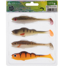 NÁSTRAHA - REAL FISH 9.5cm/FROG-MIX - 4 ks