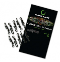 Gardner Obratlíky Covert Corkscrew Swivels, vel. 8, 10ks