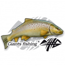 Giants fishing Nálepka velká - Pstruh