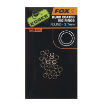 FOX - Návazcové kroužky EDGES Kuro Coated Rig Rings