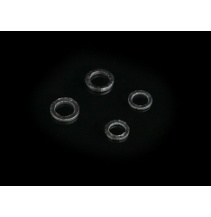 Kroužky - ROUND RIG RINGS 3.1 mm / BLACK MATT – bal.25ks