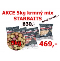 AKCE 5kg boilies MIX boostrovaný