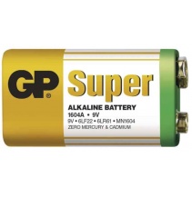 Baterie GP SUPER - Alkalická 9V - 1ks