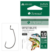 Háčky SENSUAL - OFFSET BIG EYE (velké očko) vel. 4 BN - 5 ks